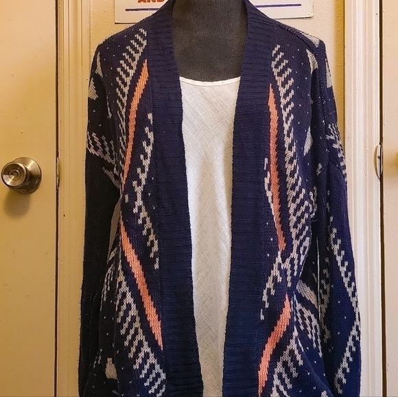Blu Pepper Southwest Boho Cardigan Size Large - Picture 2 of 13